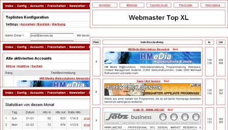 Topsites Script Top XL - gratis Topliste